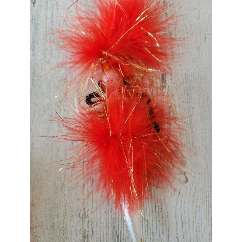 De‎ carlini feather lady Italian glass ornament vintage